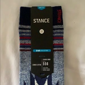 Large Blue Collection Stance socks.